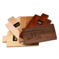 Custom Logo Wood card USB Promotion Gift 1-64GB Capacity Wood USB Card Flash Drive